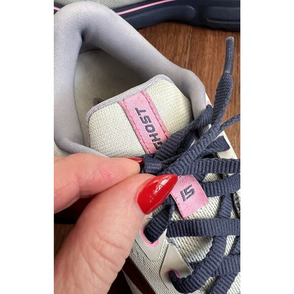 BROOKS Women's Ghost 15 Spa Blue Neo Pink Athletic Running Sneakers Shoes Sz 9B - Picture 7 of 13